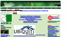 What Matrix.lt website looked like in 2017 (8 years ago)