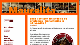 What Maurelita.com website looked like in 2017 (6 years ago)