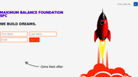 What Maximumbalancefoundation.com website looked like in 2017 (6 years ago)
