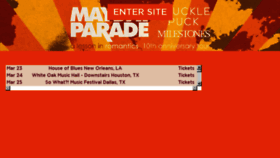 What Maydayparade.com website looked like in 2017 (6 years ago)