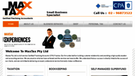 What Maxtax.com.au website looked like in 2017 (6 years ago)