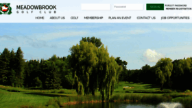 What Meadowbrookgolf.net website looked like in 2017 (6 years ago)