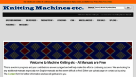What Machineknittingetc.com website looked like in 2017 (6 years ago)