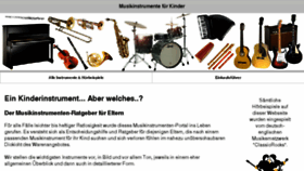 What Musikinstrumente-fuer-kinder.de website looked like in 2017 (6 years ago)
