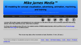 What Mikejamesmedia.com website looked like in 2017 (6 years ago)