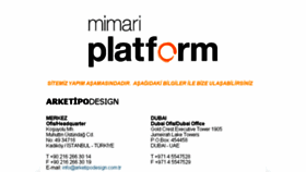 What Mimariplatform.com website looked like in 2017 (6 years ago)