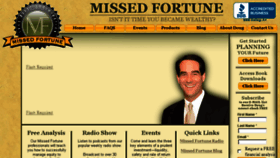 What Missedfortune.com website looked like in 2017 (6 years ago)