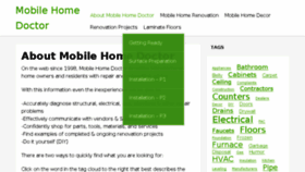 What Mobilehomedoctor.com website looked like in 2017 (6 years ago)