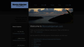 What Monicaadjemian.com website looked like in 2017 (6 years ago)