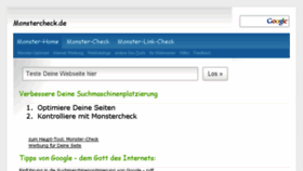 What Monsterchecker.de website looked like in 2017 (6 years ago)