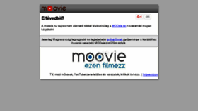 What Moovie.hu website looked like in 2017 (6 years ago)