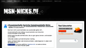 What Msn-nicks.de website looked like in 2017 (6 years ago)