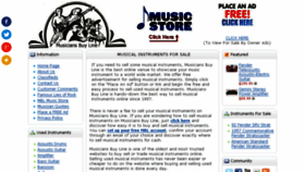 What Musiciansbuyline.com website looked like in 2017 (6 years ago)