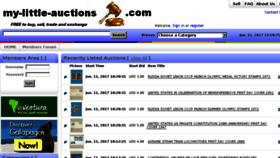 What My-little-auctions.com website looked like in 2017 (6 years ago)