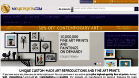 What Myartprints.com website looked like in 2017 (6 years ago)