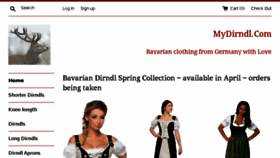 What Mydirndl.com website looked like in 2017 (6 years ago)