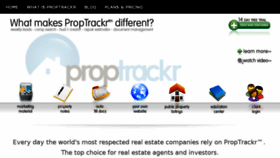What Myproptrackr.com website looked like in 2017 (6 years ago)