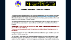 What Mountpleasant.municipaltaxpayments.com website looked like in 2017 (6 years ago)