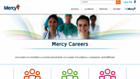 What Mercyjobs.com website looked like in 2017 (6 years ago)