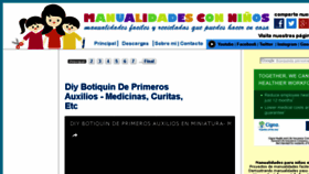 What Manualidadesconninos.com website looked like in 2017 (6 years ago)