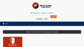 What Mesacountylibraries.org website looked like in 2017 (6 years ago)