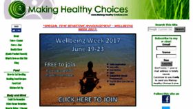 What Making-healthy-choices.com website looked like in 2017 (6 years ago)
