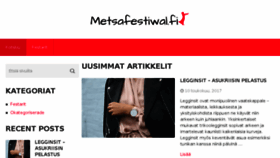 What Metsafestiwal.fi website looked like in 2017 (6 years ago)