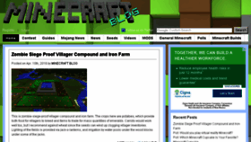 What Minecraftblog.com website looked like in 2017 (6 years ago)