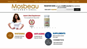 What Mosbeau.com website looked like in 2017 (6 years ago)