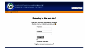 What Moodle.liu.edu.lb website looked like in 2017 (8 years ago)