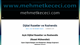 What Mehmetkececi.com website looked like in 2017 (6 years ago)