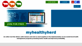 What Myhealthyherd.com website looked like in 2017 (6 years ago)