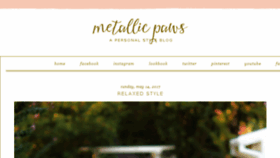What Metallicpaws.com website looked like in 2017 (6 years ago)