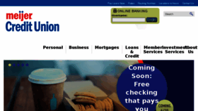 What Meijercreditunion.com website looked like in 2017 (6 years ago)