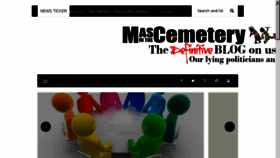 What Masinthecemetery.com website looked like in 2017 (6 years ago)