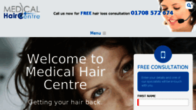What Medicalhaircentre.com website looked like in 2017 (6 years ago)