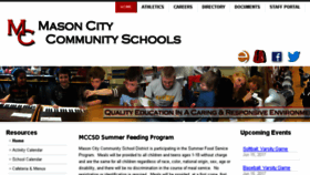 What Masoncityschools.org website looked like in 2017 (6 years ago)
