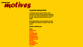 What Motives.com website looked like in 2017 (6 years ago)