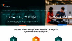 What Migam.pl website looked like in 2017 (6 years ago)