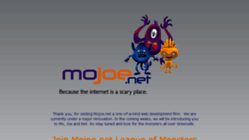 What Mojoe.net website looked like in 2017 (6 years ago)