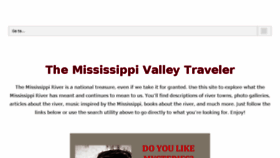 What Mississippivalleytraveler.com website looked like in 2017 (6 years ago)