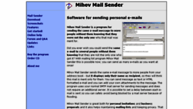 What Mailsender.info website looked like in 2017 (6 years ago)