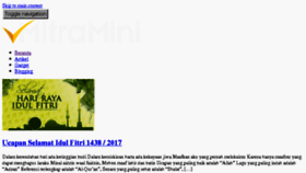 What Mitramini.com website looked like in 2017 (6 years ago)