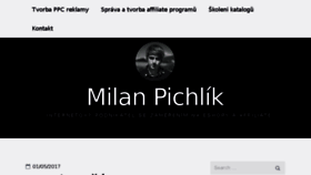 What Milanpichlik.cz website looked like in 2017 (6 years ago)