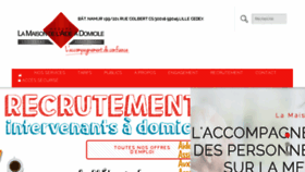 What Maisondelaideadomicile.fr website looked like in 2017 (6 years ago)