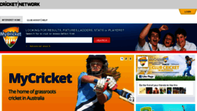 What Mycricket.cricket.com.au website looked like in 2017 (6 years ago)