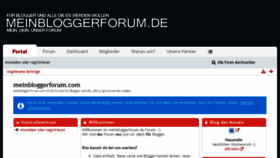 What Meinbloggerforum.de website looked like in 2017 (6 years ago)