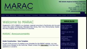 What Marac.info website looked like in 2017 (7 years ago)
