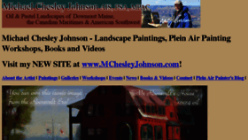 What Michaelchesleyjohnson.com website looked like in 2017 (6 years ago)