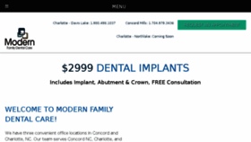 What Modernfamilydentalcare.com website looked like in 2017 (6 years ago)